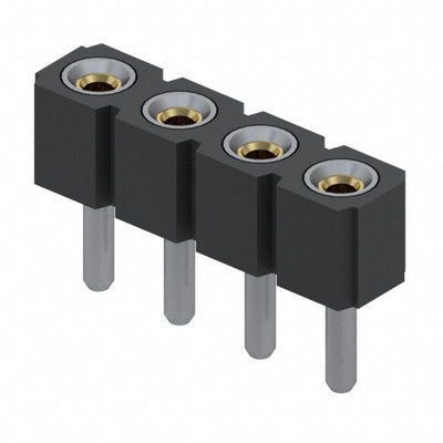 315-43-104-41-001000 by Mill-Max Manufacturing Corp. - CONNECTOR RECPT 4POS 0.1 GOLD PCB