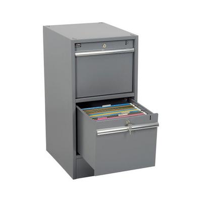 318857 by Global Industrial - 2 DRAWER PEDESTAL W/BUILT IN BAS
