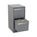 318857 by Global Industrial - 2 DRAWER PEDESTAL W/BUILT IN BAS