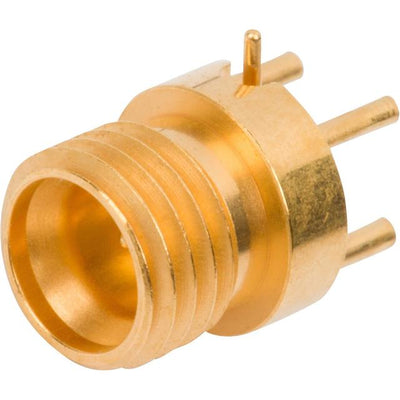 3211-60298 by Amphenol SV Microwave - THREADED SMPM MALE PCB THRU-HOLE