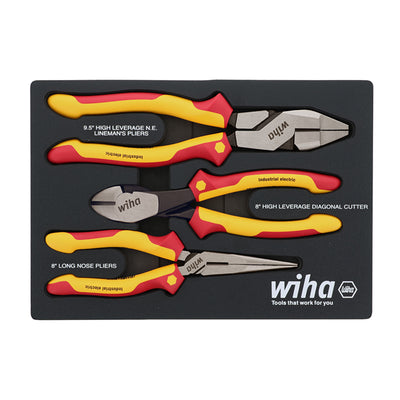 32960 by Wiha - 3 PIECE INSULATED PLIERS AND CUT