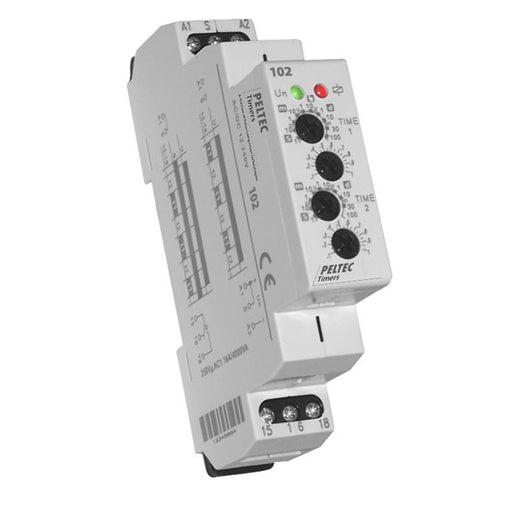 102 by Peltec Timers and Controls - RELAY TIME DELAY 240HR 16A 250V