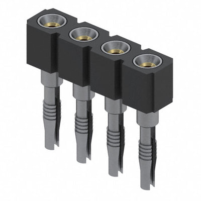 346-43-104-41-013000 by Mill-Max Manufacturing Corp. - CONNECTOR SOCKET SIP 4POS GOLD