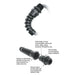3251 by Heyco Products Corporation - FLEX LTF 1/2 NPT BLACK NO NUT