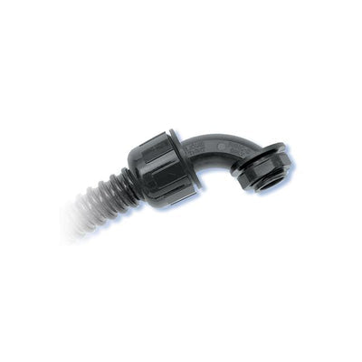 8425 by Heyco Products Corporation - HFC 1/2-90R BLACKW/8463 NUT