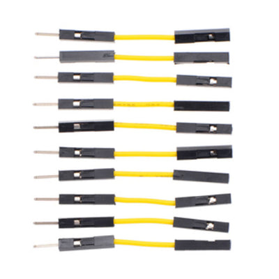 3814 by Pololu Corporation - JMPR WIRE 10-PACK M-F 1"" YELLOW