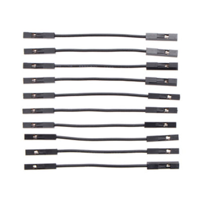 3830 by Pololu Corporation - JMPR WIRE 10-PACK F-F 2"" BLACK