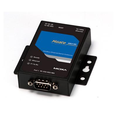 MGATE MB3180 by Moxa - 1 PORT RS-232/422/485 MODBUS TCP