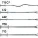 612 by MAG-MATE - FLEXIBLE 4 JAW FINGERS 13.5""L