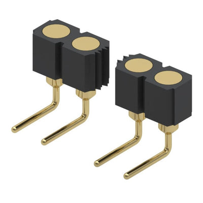 399-10-106-10-008000 by Mill-Max Manufacturing Corp. - CONNECTOR SPRING TARGET 6POS R/A PCB