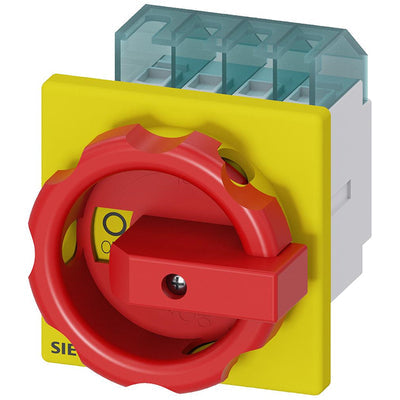 3LD2003-0TK53 by Siemens - DISC SW 16A ROT HDL 4HOLE R/Y 3P