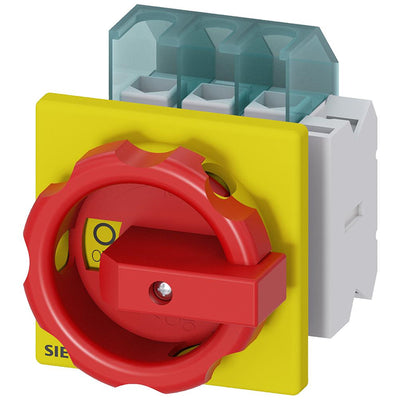 3LD2103-1TP53 by Siemens - DISC SW 25A ROT HDL 4HOLE R/Y 3P