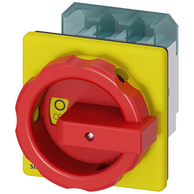 3LD2504-0TK53 by Siemens - DISC SW 63A ROT HDL 4HOLE R/Y 3P