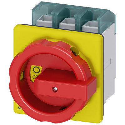 3LD2704-0TK53 by Siemens - DISC SW 100A ROT HDL 4HOLE R/Y 3
