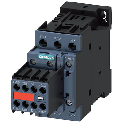 3RT20261DB443MA0 by Siemens - CONTACTOR S0 25A 24VDC 2NO/2NC S