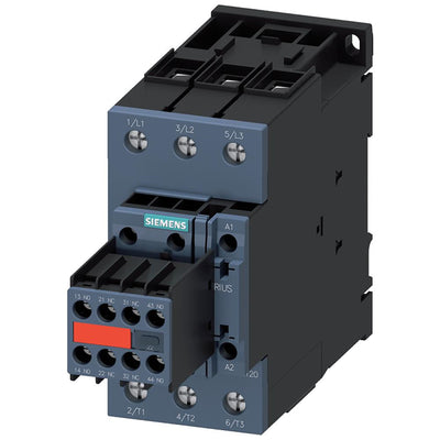 3RT20351KB443MA0 by Siemens - CONTACTOR S2 40A 24VDC SCREW 2NO