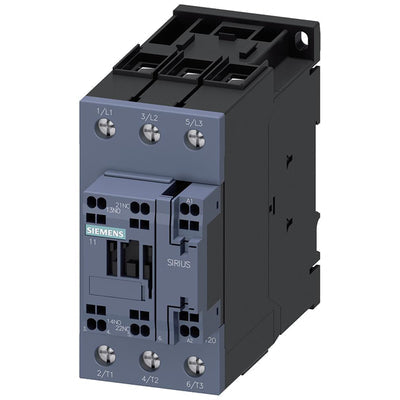 3RT20353NB30 by Siemens - CONTACTOR S2 40A 20-33VUC SPRING