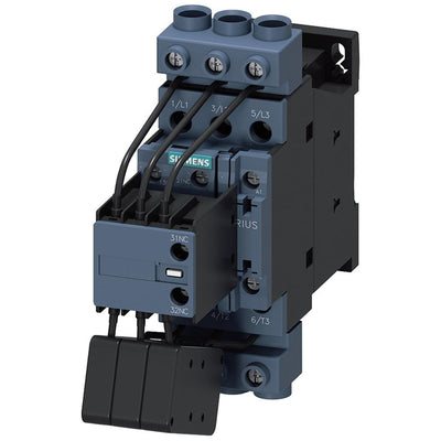 3RT26281AK65 by Siemens - CAP CONTACTOR 33KVAR 1NO+2NC 120