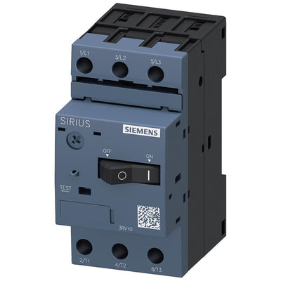 3RV1011-0GA10 by Siemens - CIRCUIT BREAKER,SZ00,8.2A,SCREW