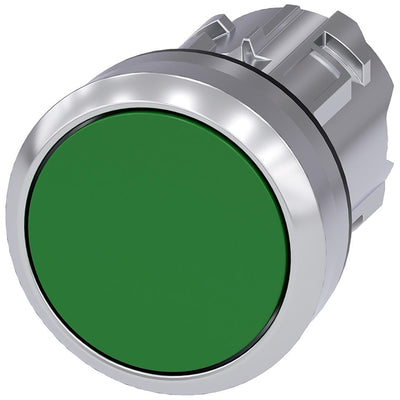 3SU10500AA400AA0 by Siemens - PUSHBUTTON, MTND, GRN, FLUSH