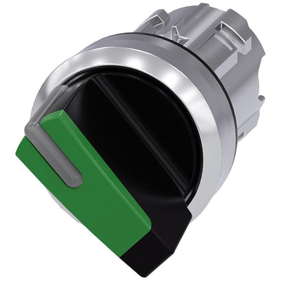 3SU10522BF400AA0 by Siemens - SEL SW, 2POS, MTND, SHORT HANDLE