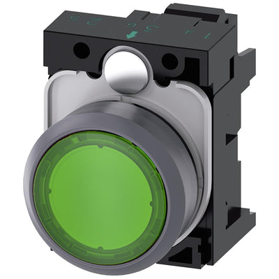 3SU11320AD403AA0 by Siemens - INDICATOR LIGHT. GREEN