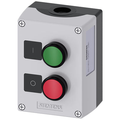 3SU18020AB002AB1 by Siemens - ENC PLASTIC, 2-PUSHBUTTONS, GREE