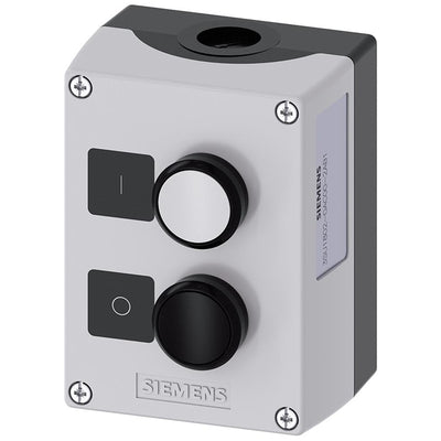 3SU18020AC002AB1 by Siemens - ENC PLASTIC, 2-PUSHBUTTONS, WHIT