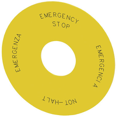 3SU19000BC310NB0 by Siemens - BACKING PLATE, YELLOW, 75MM,4 LA