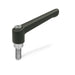 3T45A06K by J.W. Winco - ADJ LEVER ZINC DIE-CAST, S.S.