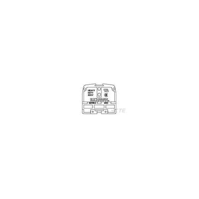4-1437390-3 by TE Connectivity AMP Connectors - 250=H.D. FLAT BASE END SEC (P