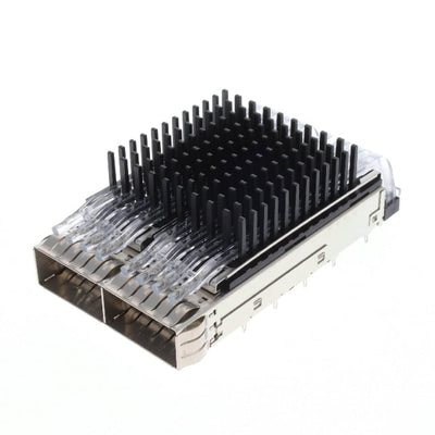 4-2170808-6 by TE Connectivity AMP Connectors - CONNECTOR QSFP28 CAGE 1X2 W/HSINK R/A