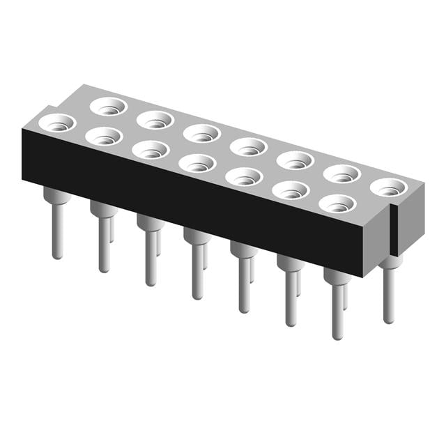 410-83-214-10-001101 by Preci-Dip - CONNECTOR ZIG-ZAG 14POS GOLD
