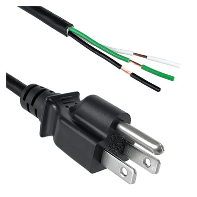 411008-01 by Qualtek - CORD 18AWG NEMA 5-15P-CBL 8' BLK