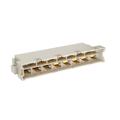 413638-E by TE Connectivity Erni - DIN H15 15POS M SLDR RA CL1