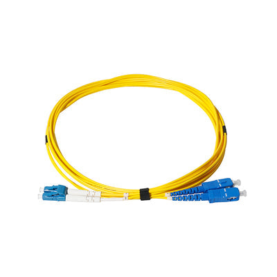 ADT-PC-LCSC-SMA1DX-RYL-3M by Shenzhen ADTEK Technology Co., Ltd - LC-SC SM Duplex Fiber Jumper 3M