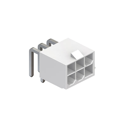 4282-1-0200-06-SP by CNC Tech - CONNECTOR HEADER R/A 6POS DUAL 94V-0