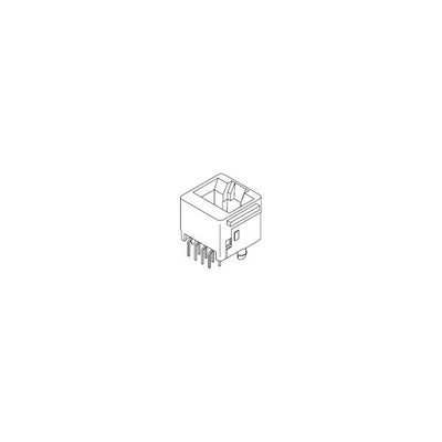 42878-1001 by Molex - MODJACK .062 VER LOPRO W/MTG EAR