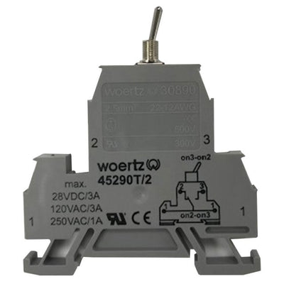 45290T/2 by Woertz - TOGGLE SWITCH TERMINAL BLOCK 2 W