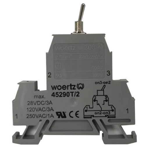 45290T/2 by Woertz - TOGGLE SWITCH TERMINAL BLOCK 2 W