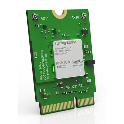 453-00048 by Laird Connectivity Inc. - LWB5+ M.2 KEY E SDIO UART
