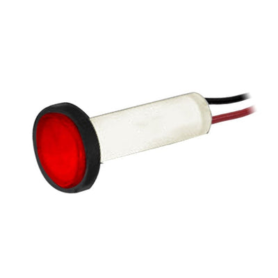 464W-NKR5H-CRO by Visual Communications Company - VCC - PMI LED .250"" FLAT 5V WIRE RED