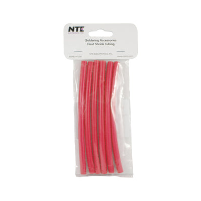 47-25206-R by NTE Electronics, Inc - H/S 1/4IN 6IN RED DUAL