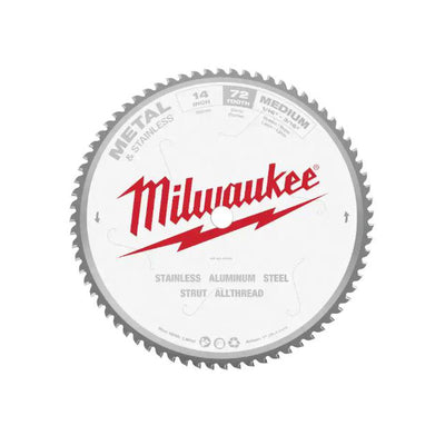 48-40-4505 by Milwaukee - 14"" 72 TEETH DRY CUT CARBIDE TIP