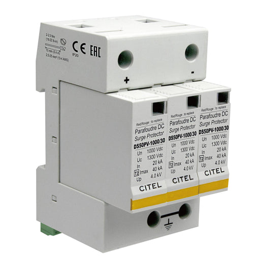 DS50PVS-1000 by CITEL INC - PV Din Rail Protector, 1000Vdc