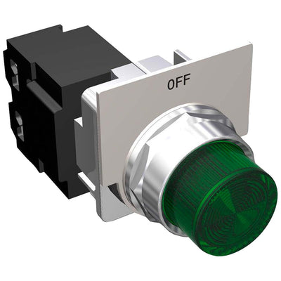 49SPL0AGF by Siemens - PILOT LITE,""FK"" GREEN ""OFF"" W/AU