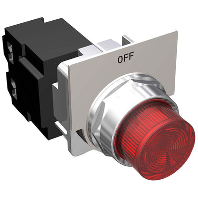 49SPL0ARF by Siemens - PILOT LITE,""FJ"" RED""OFF"" W/AUX 1