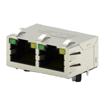 5-2337994-3 by TE Connectivity AMP Connectors - CONNECTOR JACK 2PORT 100 BASE-T PCB