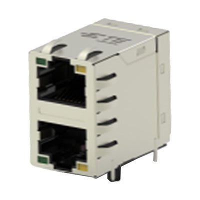5-2337995-1 by TE Connectivity AMP Connectors - CONNECTOR JACK 2PORT 100 BASE-T PCB