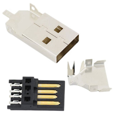 50-00466 by Tensility International Corp - CONNECTOR PLUG USB2.0 TYPEA 4POS SLD